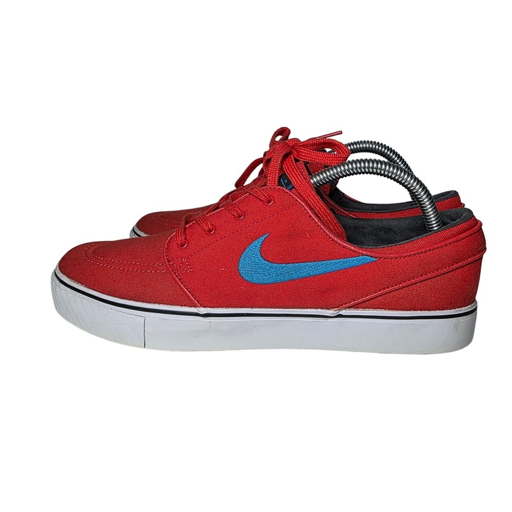 Nike SB Stefan Janoski Canvas Red Blue Skate Shoes Mens 615957-641